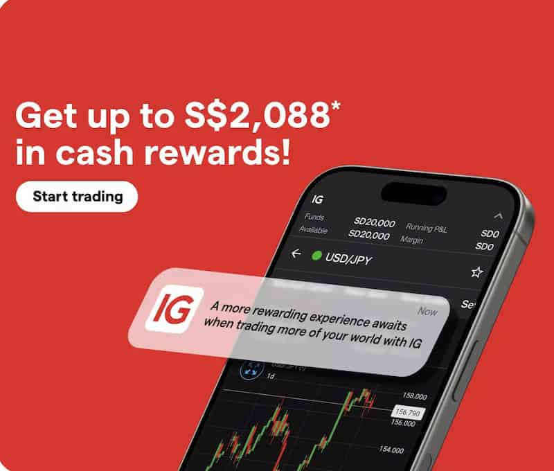 IG Offers Up to S$2,088 in Cash Bonuses for CFD Traders